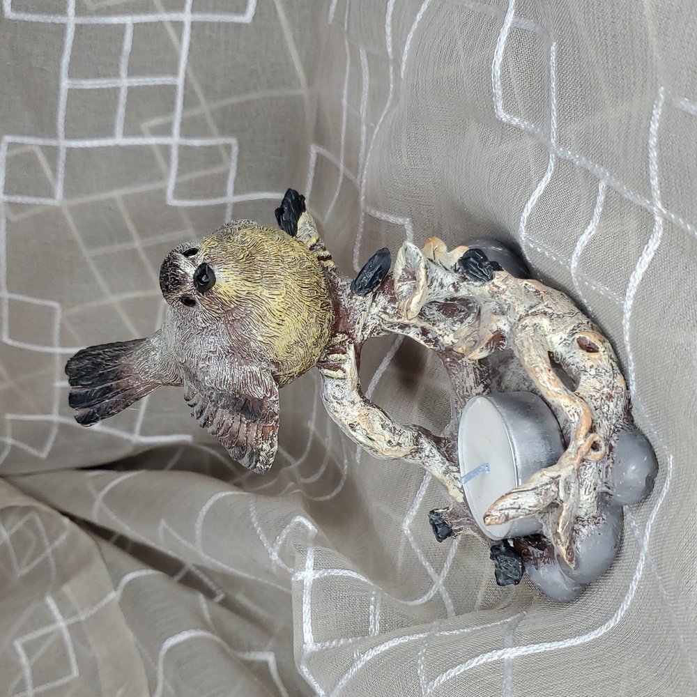 NWOT Charming Chickadee Bird Tealight Holder - Picture 2 of 7